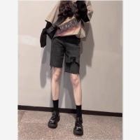 ราคา กางเกงยีนส์ขาสั้นสำหรับผู้หญิง ขนาดใหญ่เอวสูง ยืดหยุ่น สไตล์ฤดูร้อน (42829679573)