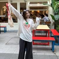 ราคา เสื้อยืดแขนยาวสไตล์เกาหลีสีจุดคิตตี้ ดีไซน์หลวมบาง เหมาะสำหรับฤดูร้อน (52156933377)