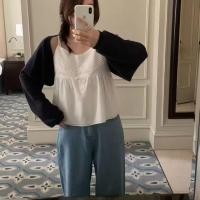 ราคา Camisole สไตล์หวานสีทึบสำหรับฤดูใบไม้ผลิ ไซส์ใหญ่ (50357425872)