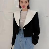 ราคา จัดส่ง Classy Chanel Lapel One Button Short Suit Small Jacket (49556145148)