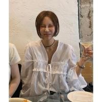 ราคา เสื้อแขนยาวผู้หญิงสไตล์เกาหลี ลายลูกไม้ ออกแบบขอบตกแต่ง มีสต็อกพร้อมส่ง (40828788655)