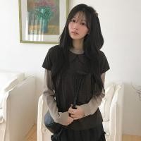 ราคา เสื้อแขนสั้นสไตล์เกาหลี ย้อนยุค ลายสก๊อต พร้อมตุ๊กตากระโหลกผูกโบว์ ไซส์เล็ก (54457486100)