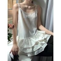 ราคา camisole สไตล์เกาหลี ดีไซน์หลวมแขนกุด เย็บขอบเสื้อแบบพองขึ้น สำหรับใส่ในหน้าร้อน (51507967334)