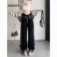 ราคา DaDuHey Straight Jeans Women s American Style Retro Street Lapel Gradient Design Hot Girl 1717 (42370675146)