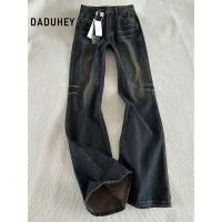 ราคา DaDuHey Skinny Jeans Women s American Retro Minority Design Pants Slim Fit Tall Looking 844 (44324655892)