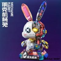 ราคา Cyberpunk Mechanical Rabbit กึ่งมุมมอง Mechanical ประกอบแบบจำลองเด็กเม็ดเล็ก ๆ บล็อกของเล่นนิยายวิทยาศาสตร์สร้างสรรค์ของขวัญ DIY สำหรับเด็กชายและเด็กหญิง STEM ประกอบปริศนา พร้อมกับเครื่องมือ คำแนะนำ (