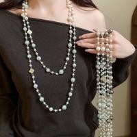 ราคา สร้อยคอมุกประดับเพชร Swarovski ในสไตล์ย้อนยุค สำหรับเสื้อกันหนาวหรูหรา (42468878517)