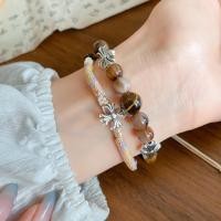 ราคา สร้อยข้อมือเชือกถักไขว้กะลามะพร้าว สำหรับผู้หญิง ออกแบบใหม่ เครื่องประดับมือหรูหรา (51202646408)