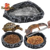 ราคา HomeHepler เลียนแบบหินชามสัตว์เลื้อยคลานสัตว์เลี้ยง Feeding และชามน้ําปลอดภัยและทนทานเหมาะสําหรับ Bearded Dragons และสัตว์เลื้อยคลานขนาดเล็กอื่นๆใหม่ (56106183763)