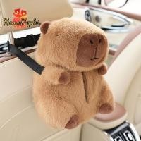 ราคา HomeHepler กล่องกระดาษทิชชูรถ Plush Zippered การ์ตูนน่ารัก Capybara กล่องกระดาษทิชชูรถยนต์กระดาษทิชชูกระดาษ Paage กรณีผ้าเช็ดปากกระเป๋าใหม่ (57308051602)