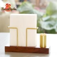 ราคา HomeHepler Desktop Solid Wooden Paper Towel Ra Hotel Table Coffee Shop Decorative Napkin Ra Light Luxury Paper Towel Seat ใหม่ (57206220619)