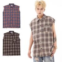 ราคา เสื้อแขนกุดผู้ชาย สไตล์อเมริกันย้อนยุค ลายสก๊อต สวมใส่สบาย (42517582747)