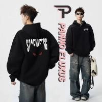 ราคา PannoFluxus เสื้อกันหนาวมีฮู้ด แบบ Oversize สไตล์ยูนิเซ็กซ์ อเมริกันไฮสตรีท (49102055159)