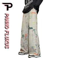 ราคา PannoFluxus กางเกงยีนส ์ ผู ้ ชายอเมริกันย ้ อนยุคหลวมสบายๆสไตล ์ ถนนกราฟฟิตีพิมพ ์ คุณภาพสูงกางเกงสไตล ์ เป ็ นกลาง (28302756884)