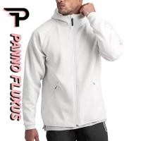 ราคา PannoFluxus เสื้อแจ็คเก็ตแขนยาวมีฮู้ดสำหรับผู้ชาย เสื้อกันหนาวสีพื้นมีซิปเสื้อผ้าออกกำลังกายเล่นกีฬา (19821029311)