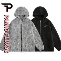 ราคา Pannofluxus เสื้อแจ็คเก็ตมีฮู้ดผู้ชายหลวมสบายๆดีไซน์แบรนด์อินเทรนด์หมวกสไตล์เป็นกลาง (29308221495)