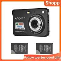 ราคา Shopp Shopp Andoer 18M 720P HD กล้องวิดีโอดิจิตอล 2pcs แบตเตอรี่ชาร์จ 8X ซูม Anti Shake 2 7 นิ้ว LCD เด็กคริสต์มาสของขวัญ (41429607384)