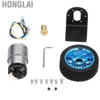 ราคา Honglai Encoder มอเตอร์ชุด CW CCW เพลา DC มอเตอร์เกียร์พร้อมวงเล็บล้อสำหรับ Balance รถ DC12V (25326397072)