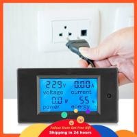 ราคา Honglai Honglai โวลต์มิเตอร์แอมป์มิเตอร์จอแสดงผล 100A AC 80 260V Digital Power Meter Monitor แรงดันไฟฟ้า KWh วัตต์ LCD และ Current Transformer CT (56654218486)