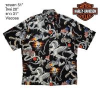 ราคา มือ2 HD เสื้อฮาวาย Size 51 ลายรถ นกอินทรี พื้นดำ U S A (21373639516)