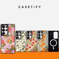 ราคา SAMSUNG แม่เหล็กสีชมพูสีส้มดอกทิวลิปกระจกแข็งซัมซุงสําหรับ ซัมซุง กาแลคซี ส26 24 23 อุ้ยตร้า ส26 24 23บวกกันกระแทกป้องกันปลอก (46157184217)