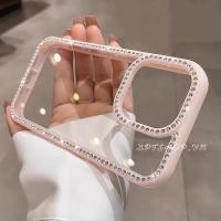 ราคา สองด้านขอบเพชรอะคริลิคเคสโทรศัพท์สําหรับ ไอโฟน 17 มือโปร สูงสุด 17 อากาศ 16 บวก 15 14 13 12 11 กันกระแทกป้องกันปลอก (27430298914)