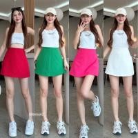 ราคา กระโปรงทรงป้ายมีซับในกางเกง14นิ้วผ้าไอด้าS 36 (24452531404)