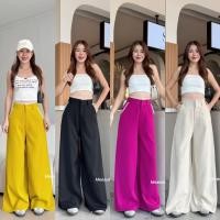 ราคา กางเกงเอวสูงขากว้างเเต่งลูกไม้ขาวเอวเเละเป๋าผ้าลิลลี่41 42 (43701831306)