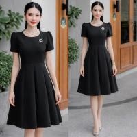 ราคา ชุดเดรสเเขนสั้นเเขนบาร์บี่กระโปรง8ชิ้น ผ้าไมโครสีดำ 39 41 SS1 (27825426746)