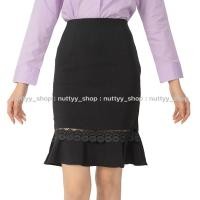 ราคา กระโปรงหางปลาผ้านาโนลูกไม้ลายดอกกลับ22 (13645460724)