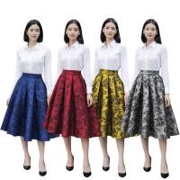 ราคา กระโปรงผ้าไหมลูกไม้ทวิสผ้าเนื้อดีทรงทวิสสวยคลุมเข่า 24นิ้ว (7947328949)