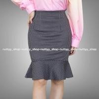 ราคา กระโปรงหางปลาลายชิโนริสีน้ำตาล (6416227468)