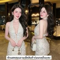 ราคา ชุดเซตปาร์ตี้สุดแซ่บ เสื้อคล้องคอเว้าหลังกระโปรงสั้น Draped Cowl Front (47056509602)