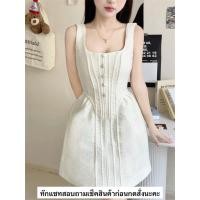 ราคา เดรสผ้าทวีตเนื้อดีทรงสวยหรู (41861301731)