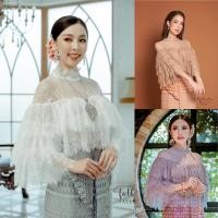 ราคา เสื้อลูกไม้ระบาย3ชั้น เสื้อประยุกต์ลูกไม้กรุงศรี (23974585272)