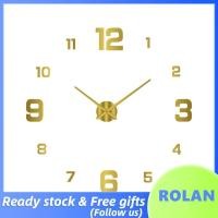 ราคา Rolan Rolan Fdit นาฬิกาแขวนอะคริลิกการเคลื่อนไหวเงียบและแม่นยำการติดตั้ง DIY ใช้งานได้กับผนังต่างๆ 3D พร้อมตัวเลขลอย 40 ซม สีดำ (50306854120)