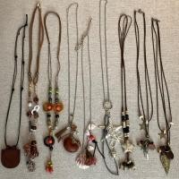 ราคา สร้อยคอมัลติลูกปัดไม้ ลายขนนกและดาว ออกแบบย้อนยุคและทันสมัย (43961594461)