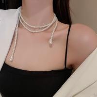 ราคา สร้อยคอมุกแบบเรขาคณิต ยาว สไตล์เกาหลี พร้อมโซ่เล็กๆ คล้องคอได้อย่างเก๋ไก๋ (41125176711)