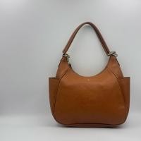 ราคา กระเป๋าสะพายหนังแท้สีน้ำตาลคาราเมล ทรง Hobo Roberta di Camerino (54254183233)
