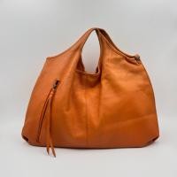ราคา กระเป๋าหนังแท้ทรงโฮโบ้สีน้ำตาล หนังหนา นุ่ม ใบใหญ่ (52503985961)