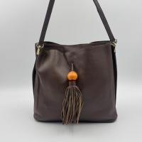 ราคา กระเป๋าสะพายหนังแท้สีน้ำตาล (49053584073)