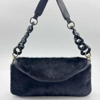 ราคา กระเป๋าสะพายทรงพอช ขนแท้ (49002364145)