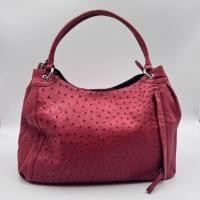 ราคา กระเป๋าสะพายขึ้นไหล่ หนังนกกระจอกเทศแท้ สีแดง (46004807943)