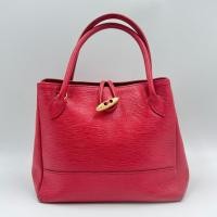 ราคา กระเป๋าหนังแท้สีแดงไวน์ ทรง tote (44605882567)