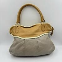 ราคา กระเป๋าหนังแท้ SAZABY โทนสองสี กระเป๋ามือสอง (41379172772)