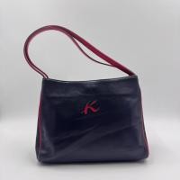ราคา กระเป๋าหนัง Kitamura สีกรมท่าตัดแดง (28294269245)