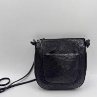 ราคา กระเป๋าสะพายหนัง นกกระจอกเทศแท้ สีดำ (57456069725)