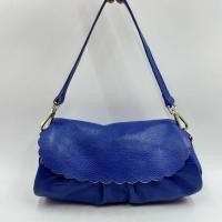 ราคา กระเป๋าหนังแท้สีฟ้า กระเป๋ามือสอง (52757264362)