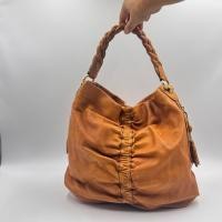 ราคา กระเป๋าหนังแท้ ทรงhobo สีน้ำตาล (56904837396)