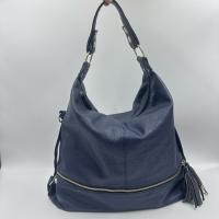 ราคา กระเป๋าสะพายทรงhobo หนังแท้สีน้ำเงิน กระเป๋ามือสอง (45701989539)